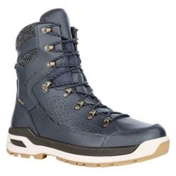 Buty trekkingowe męskie Lowa Renegade Evo Ice Gtx. Niebieskie trekkingi męskie Lowa, na zimę, z materiału, za kostkę, bez zapięcia. Za 905.85 zł.