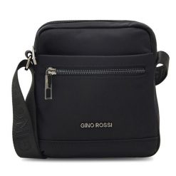 Saszetka GINO ROSSI. Czarne torby na ramię męskie Gino Rossi, małe. Za 99.99 zł.