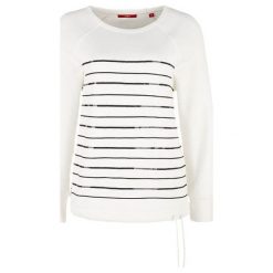 S.Oliver bluza damska, 34, kremowa. Białe bluzy damskie S.Oliver, s, bez wzorów, bez ramiączek, bez kaptura. Za 199.00 zł.