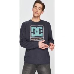 DC - Bluza. Niebieskie bluzy męskie DC, l, bez wzorów, z bawełny, bez ramiączek, bez kaptura. W wyprzedaży za 159.90 zł.
