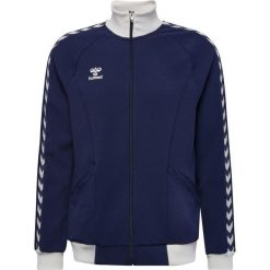 Bluza dresowa zapinana na zamek błyskawiczny Hummel Root. Niebieskie bluzy damskie Hummel, xl, bez wzorów, z dresówki, bez ramiączek, bez kaptura. Za 302.00 zł.