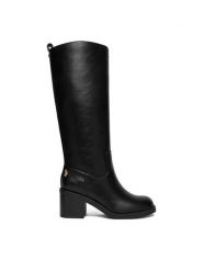 U.S. Polo Assn. Kozaki EO-SABINA002W/EY1 Czarny. Czarne kozaki damskie U.S. Polo Assn., bez wzorów, z materiału, bez obcasa, na słupku, bez zapięcia. Za 289.99 zł.