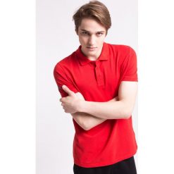 Koszulka polo męska TSM051AZ - CZERWONY. Czerwone koszulki sportowe męskie 4F, m, bez wzorów, z bawełny, bez ramiączek. W wyprzedaży za 39.99 zł.