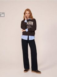 Jeansy wide leg z przeszyciami - czarny. Czarne jeansy damskie Sinsay, bez wzorów, z jeansu. Za 69.99 zł.
