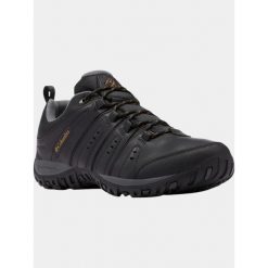 Buty Męskie Columbia Woodburn II WP. Czarne buty zimowe męskie Columbia, bez wzorów, z materiału, bez obcasa, bez zapięcia. Za 338.46 zł.