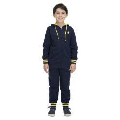 Bluza z bawełna z kaptur na co dzień na siłownię. Niebieskie bluzy damskie LEONE 1947 APPAREL, bez wzorów, z bawełny, sportowe, bez ramiączek, bez kaptura. W wyprzedaży za 162.09 zł.