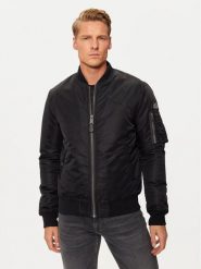 Schott NYC Kurtka bomber AIRFORCERS Czarny Regular Fit. Czarne kurtki męskie Schott NYC, m, bez wzorów, z syntetyku, bez kaptura. Za 529.99 zł.