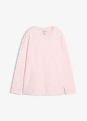 T-shirt z długim rękawem. Czerwone t-shirty damskie bonprix, bez wzorów, bez kołnierzyka, bez ramiączek. Za 62.99 zł.