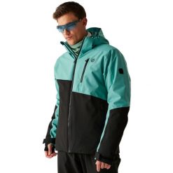 Męska Kurtka Narciarska Halfpipe III. Niebieskie kurtki sportowe męskie Dare 2B, na zimę, m, bez wzorów, z materiału, z kapturem, narciarskie. Za 272.99 zł.