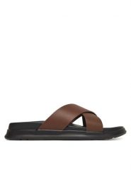Tommy Hilfiger Klapki D Density Hilfiger Lth Cc Sand FM0FM05358 Brązowy. Brązowe klapki męskie Tommy Hilfiger, bez wzorów, ze skóry, bez zapięcia. Za 239.99 zł.