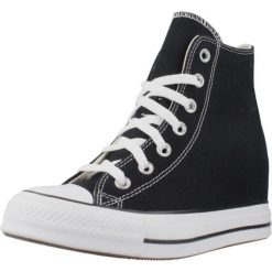 Buty CONVERSE CHUCK TAYLOR ALL STAR WEDGE PLATFORM Czarny. Czarne obuwie sportowe damskie Converse, bez wzorów, bez zapięcia. Za 369.99 zł.