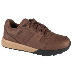 Buty do chodzenia męskie, Netson - Gander. Brązowe buty sportowe męskie Skechers, bez wzorów, ze skóry, bez zapięcia, trekkingowe. Za 329.99 zł.