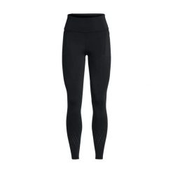 Legginsy Damskie Under Armour Launch Elite Tights. Czarne legginsy damskie Under Armour, bez wzorów, z materiału. Za 349.99 zł.