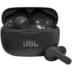 Słuchawki JBL Wave 200 TWS Czarne. Czarne słuchawki bezprzewodowe JBL. Za 214.43 zł.