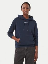 Tommy Jeans Bluza Classic Logo DW0DW23537 Granatowy Regular Fit. Niebieskie bluzy damskie Tommy Jeans, s, bez wzorów, z bawełny, bez ramiączek, bez kaptura. Za 369.99 zł.