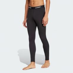 Legginsy Multi Synthetic Base Layer. Czarne legginsy damskie Adidas, bez wzorów. Za 219.00 zł.