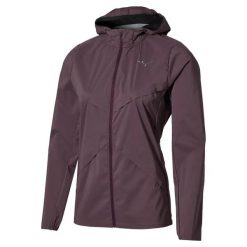 Damska kurtka wodoodporna Mizuno Tech Thermal Charge Breath Thermo. Fioletowe kurtki sportowe damskie Mizuno, s, bez wzorów, z materiału, bez ramiączek, bez kaptura, do biegania. Za 656.45 zł.