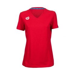 Koszulka damska Arena Team T-Shirt Panel. Czerwone koszulki sportowe damskie ARENA, l, bez wzorów, bez ramiączek, do pływania. Za 172.00 zł.