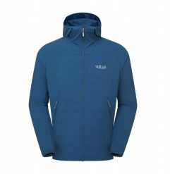 Kurtka RAB borealis hoody-tempest blue-xl. Niebieskie kurtki męskie Mosbito, m, bez wzorów, bez kaptura. Za 439.12 zł.