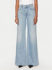 Marella Jeansy Wleg 2513181034 Niebieski Wide Leg. Niebieskie jeansy damskie Marella, bez wzorów, z bawełny. Za 459.99 zł.