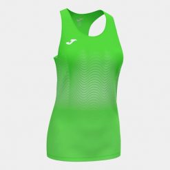 Tank top do biegania damski Joma Elite VII bez rękawów. Białe topy damskie Joma, xl, bez wzorów, bez kołnierzyka, bez ramiączek. W wyprzedaży za 105.95 zł.