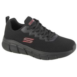 Buty sportowe męskie Skechers Bobs B Flex Chill. Czarne buty sportowe męskie Skechers, bez wzorów, z materiału, bez zapięcia. Za 219.99 zł.