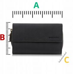 Brodrene Portfel damski czarny ze skóry naturalnej duży poziomy Brødrene G-89SH/BL. Czarne portfele damskie Brødrene, ze skóry. Za 122.45 zł.