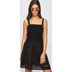 Scotch & Soda - Sukienka. Czarne sukienki damskie Scotch & Soda, na co dzień, s, bez wzorów, z bawełny, casualowe, bez kołnierzyka, bez ramiączek, proste. W wyprzedaży za 399.90 zł.
