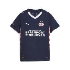 Młodzieżowa koszulka wyjazdowa PSV Eindhoven 25/26 PUMA. Biała bluzki damskie Puma, m, bez wzorów, młodzieżowe, bez kołnierzyka, bez ramiączek. Za 339.00 zł.