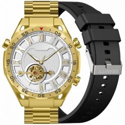 Smartwatch Gravity Smartwatch GT13-2 czarny pasek. Czarne zegarki smartwatch Gravity, bez wzorów. Za 166.62 zł.