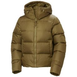 Damska kurtka z kapturem Helly Hansen Essence Down. Brązowe kurtki sportowe damskie Helly Hansen, s, bez wzorów, z poliamidu, bez ramiączek, z kapturem, trekkingowe. Za 1,137.50 zł.