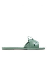 JENNY Klapki CT0803-4 Zielony. Zielone klapki damskie Jenny, bez wzorów, z syntetyku, bez obcasa, bez zapięcia. Za 39.99 zł.