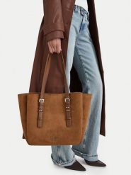 Nine West Torebka EO-STEEL ROSE-LDA9417 Brązowy jasny. Brązowe shopperki damskie Nine West, bez wzorów, z materiału, bez dodatków. Za 329.99 zł.