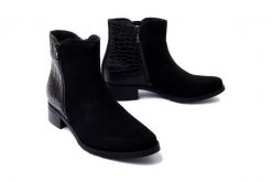 BIOECO BY ARKA 2881 czarny, botki damskie. Czarne botki damskie Bioeco by Arka, na zimę, bez wzorów, z polaru, bez obcasa, na obcasie, bez zapięcia. Za 369.90 zł.