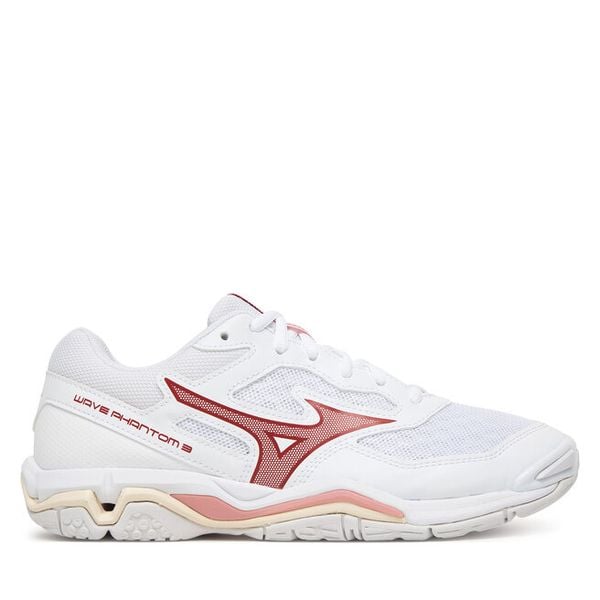 Buty halowe Mizuno. Białe buty sportowe męskie Mizuno, bez wzorów, bez zapięcia, mizuno wave. Za 403.99 zł.