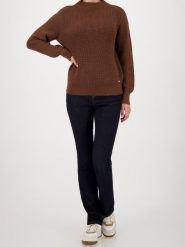 Monari Damski sweter z dzianiny - Ciao Bella Kobiety Bawełna brązowy jednolity, 38. Brązowe swetry nierozpinane damskie Monari, bez wzorów, z bawełny, eleganckie, bez kołnierzyka, bez ramiączek. Za 449.95 zł.