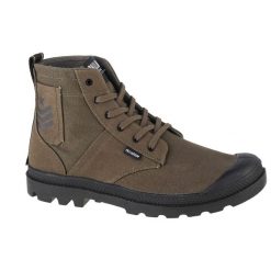 Buty sportowe Sneakersy unisex, Palladium Pampa Hi Army. Zielone buty sportowe męskie Palladium, bez wzorów, bez zapięcia, trekkingowe. Za 556.00 zł.
