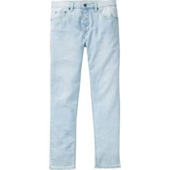 Dżinsy ze stretchem, z idealnego na lato lekkiego materiału Slim Fit Straight bonprix niebieski "bleached”. Niebieskie jeansy męskie bonprix, na lato, z jeansu. Za 59.99 zł.