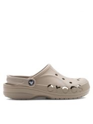 Crocs Klapki BAYA 10126-2V3 Beżowy. Brązowe klapki damskie Crocs, bez wzorów, bez obcasa, bez zapięcia. Za 199.99 zł.