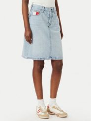 Tommy Jeans Spódnica jeansowa Claire DW0DW23474 Niebieski Regular Fit. Niebieskie spódnice damskie Tommy Jeans, bez wzorów, z jeansu. Za 449.99 zł.