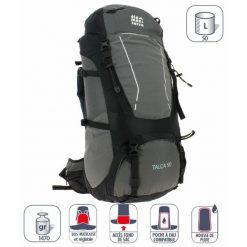 Plecak Elementerre talca 50 l. Czarne plecaki męskie Elementerre, bez wzorów, z meshu. Za 405.00 zł.