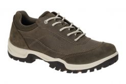 Buty trekkingowe za kostkę damskie Ecco Xpedition III. Szare obuwie trekkingowe damskie ecco, z gumy, za kostkę, bez zapięcia. Za 638.15 zł.