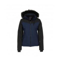 Damska kurtka narciarska Peak Mountain Armate. Niebieskie kurtki sportowe damskie Peak Mountain, s, bez wzorów, z futra, bez ramiączek, bez kaptura, narciarskie. Za 596.00 zł.