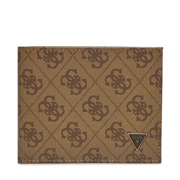 Portfel Guess. Brązowe portfele męskie Guess, z aplikacjami. Za 224.99 zł.