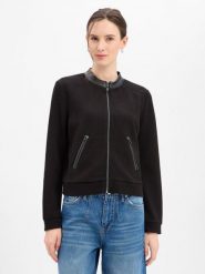 More & More Damska bluza dresowa Kobiety Sztuczne włókno czarny jednolity, 38. Czarne bluzy damskie More & More, bez wzorów, z dresówki, eleganckie, bez ramiączek, bez kaptura. Za 429.95 zł.