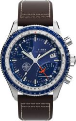 Zegarek męski Timex TW2W97200 brązowy. Brązowe zegarki męskie Timex, bez wzorów. Za 1,965.26 zł.