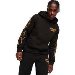 Bluza z kapturem Puma Caution Hoodie, Mężczyźni. Czarne bluzy męskie Puma, m, bez wzorów, z bawełny, z kapturem. Za 390.00 zł.