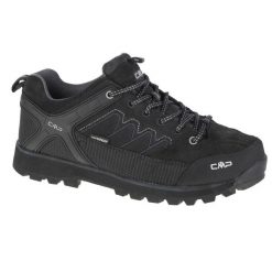 Niskie buty trekkingowe CMP Moon waterprof. Czarne trekkingi męskie CMP, z gumy, bez zapięcia. Za 439.99 zł.