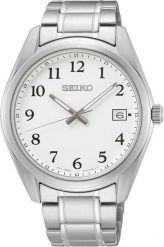 Zegarek Seiko Zegarek męski Seiko SUR459P1 srebrny. Szare zegarki męskie Seiko, bez wzorów, srebrne. Za 1,159.00 zł.
