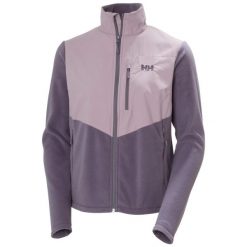 Kurtka turystyczna damska Helly Hansen Daybreaker Block. Fioletowe kurtki sportowe damskie Helly Hansen, bez wzorów, bez ramiączek, bez kaptura, trekkingowe. Za 390.50 zł.